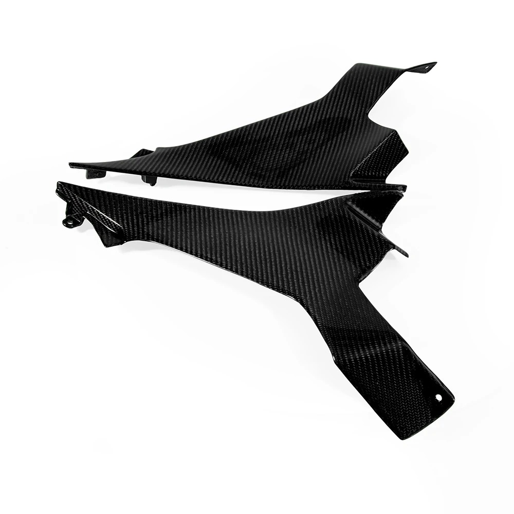 Motorcycle 100% Carbon Fiber Side Fairing Cover for Ninja 400 2019 Glassy Black